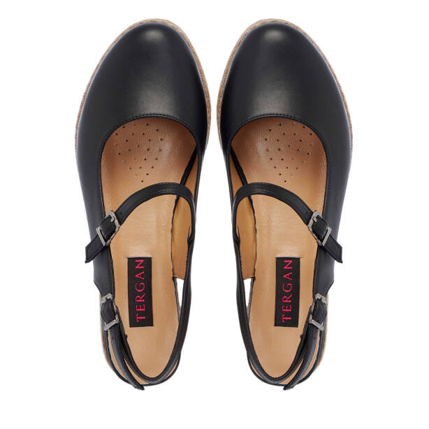 Siyah Hakiki Deri Kadın Babet - K25Y1AY67907-A23 - 5