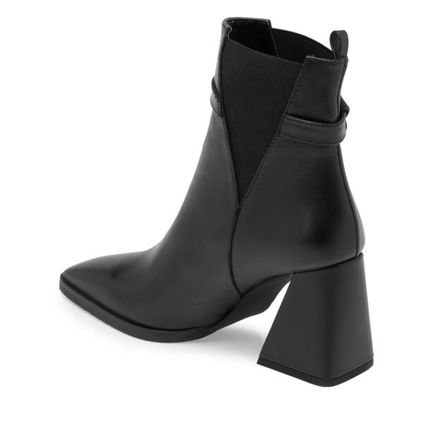 Siyah Deri Kadın Bot - K23K1BT66860-C59 - 2