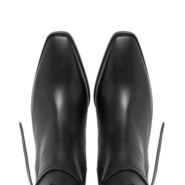 Siyah Deri Kadın Bot - K23K1BT66860-C59 - 5