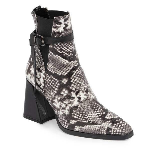 Siyah Deri Kadın Bot - K23K1BT66860-T26 - 1