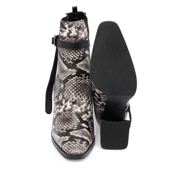 Siyah Deri Kadın Bot - K23K1BT66860-T26 - 4