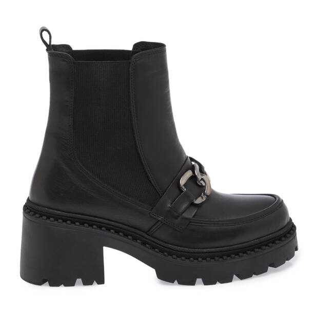 Siyah Deri Kadın Bot - K23K1BT66866-A23 - 3