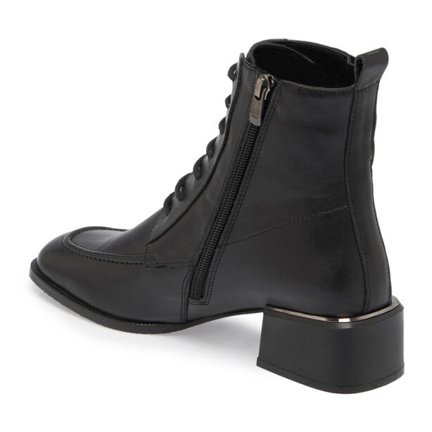 Siyah Deri Kadın Bot - K23K1BT66878-A23 - 2