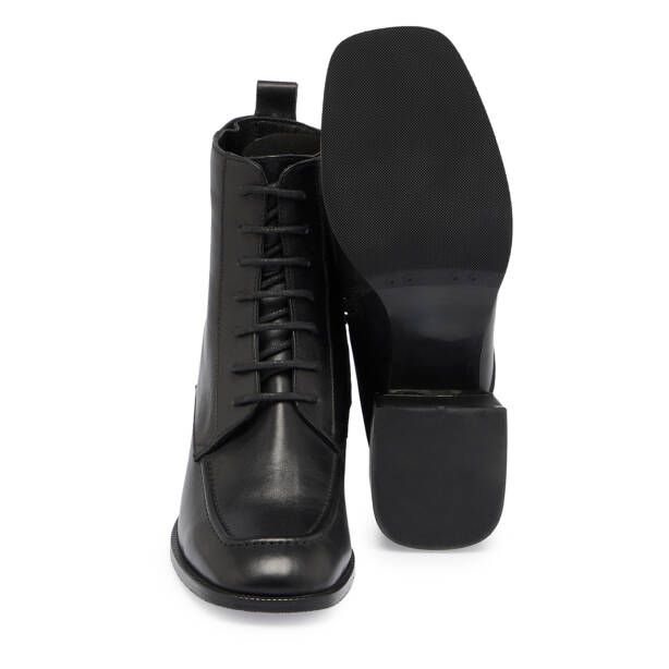 Siyah Deri Kadın Bot - K23K1BT66878-A23 - 4