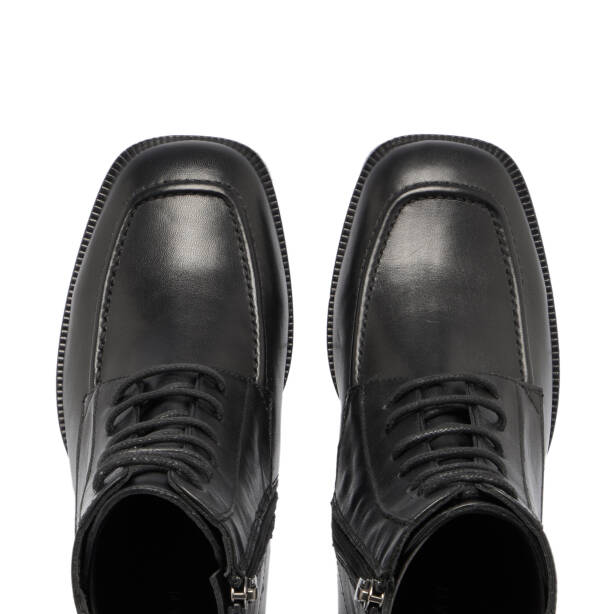 Siyah Deri Kadın Bot - K23K1BT66878-A23 - 5