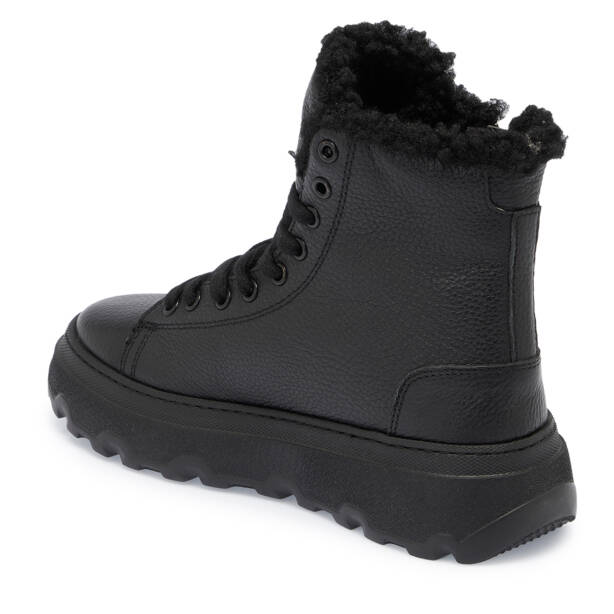 Siyah Deri Kadın Bot - K23K1BT66918-A41 - 2