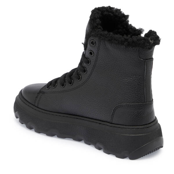 Siyah Deri Kadın Bot - K23K1BT66918-A41 - 2