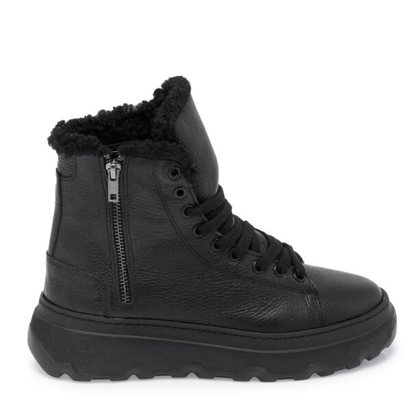 Siyah Deri Kadın Bot - K23K1BT66918-A41 - 3