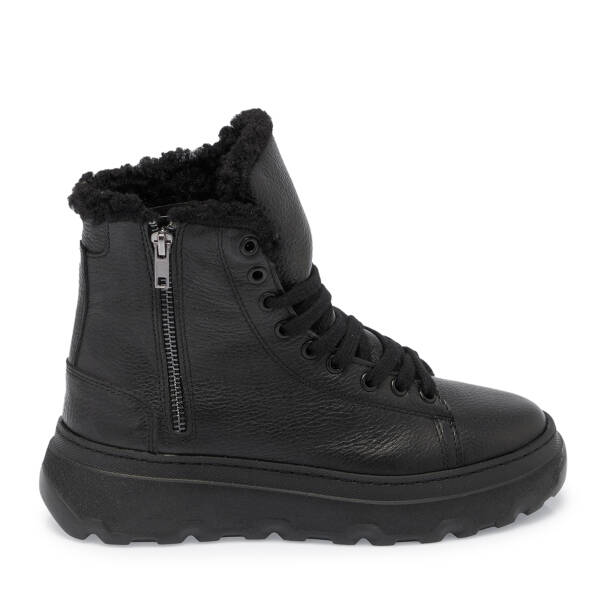 Siyah Deri Kadın Bot - K23K1BT66918-A41 - 3