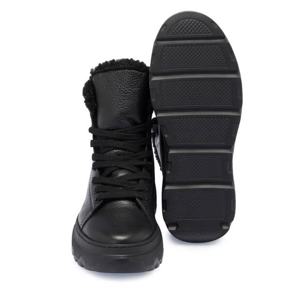 Siyah Deri Kadın Bot - K23K1BT66918-A41 - 4