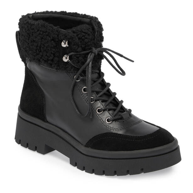 Siyah Deri Kadın Bot - K23K1BT66941-A23 