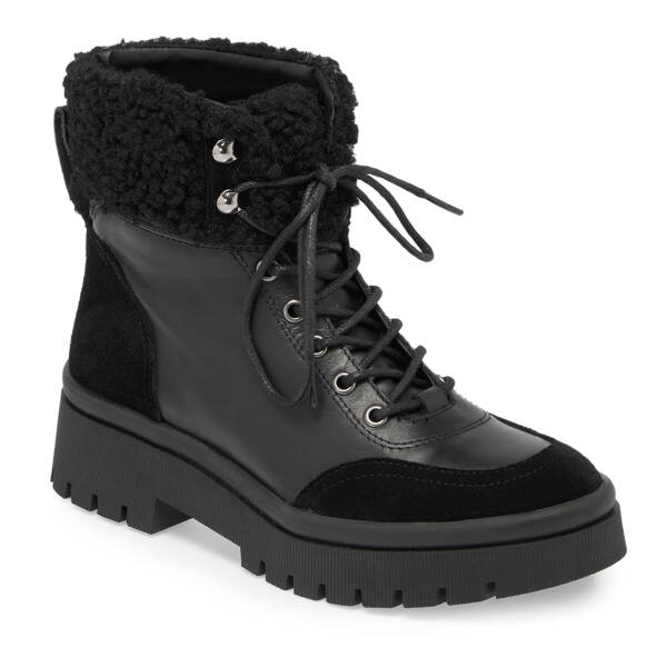 Siyah Deri Kadın Bot - K23K1BT66941-A23 - 1