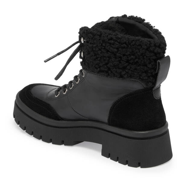 Siyah Deri Kadın Bot - K23K1BT66941-A23 - 2