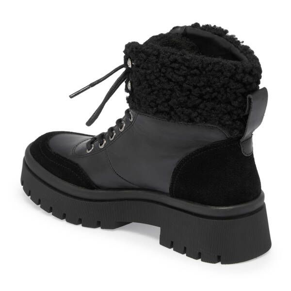 Siyah Deri Kadın Bot - K23K1BT66941-A23 - 2