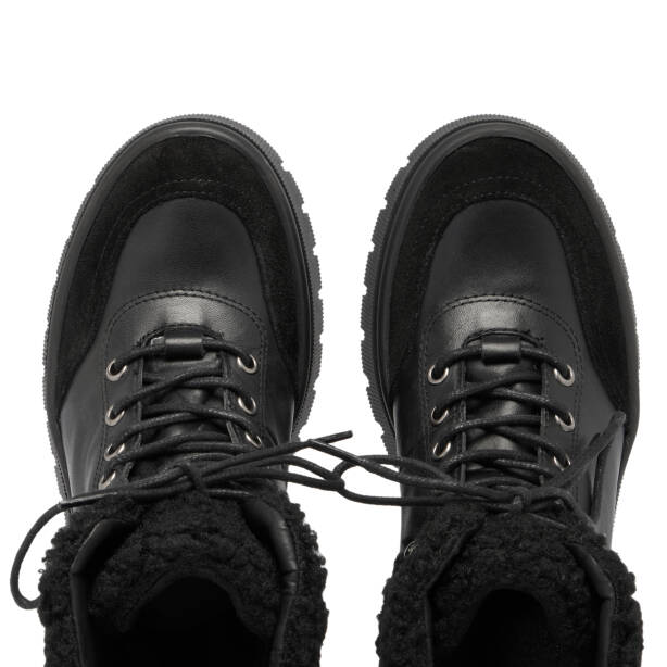 Siyah Deri Kadın Bot - K23K1BT66941-A23 - 5