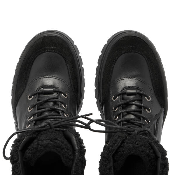 Siyah Deri Kadın Bot - K23K1BT66941-A23 - 5