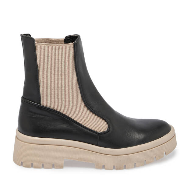 Siyah Deri Kadın Bot - K23K1BT66942-A55 - 3