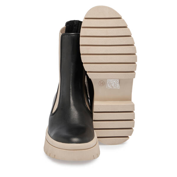 Siyah Deri Kadın Bot - K23K1BT66942-A55 - 4