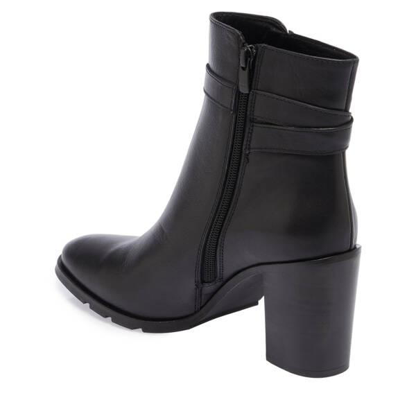 Siyah Deri Kadın Bot - K23K1BT67037-C59 - 2