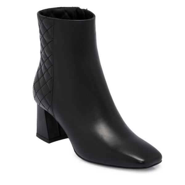 Siyah Deri Kadın Bot - K25K1BT68130-A23 - 1