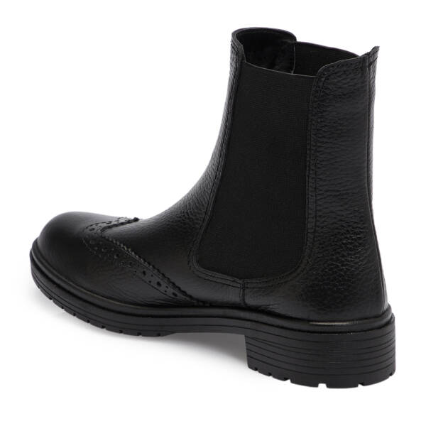 Siyah Deri Kadın Bot - K25K1BT68145-A41 - 2