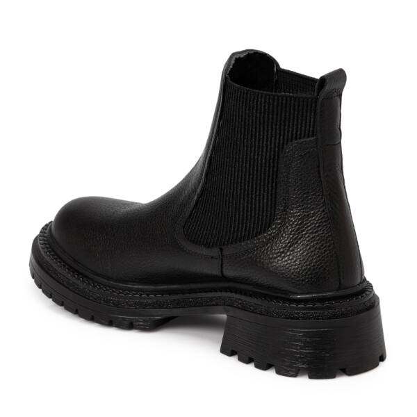 Siyah Deri Kadın Bot - K25K1BT68147-A41 - 2