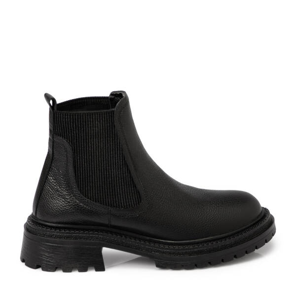 Siyah Deri Kadın Bot - K25K1BT68147-A41 - 3