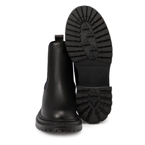 Siyah Deri Kadın Bot - K25K1BT68147-A41 - 4