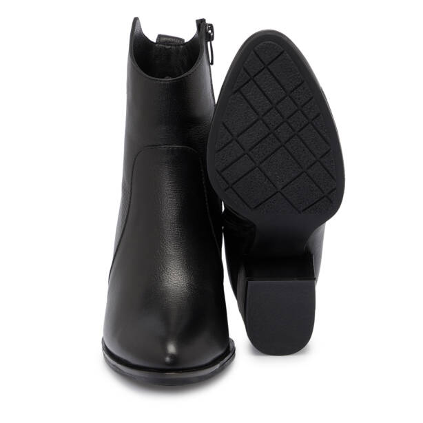 Siyah Deri Kadın Bot - K25K1BT68153-A23 - 4