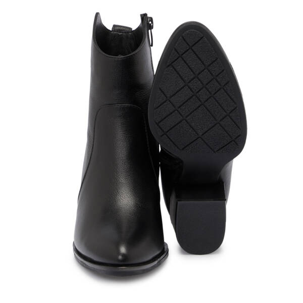 Siyah Deri Kadın Bot - K25K1BT68153-A23 - 4
