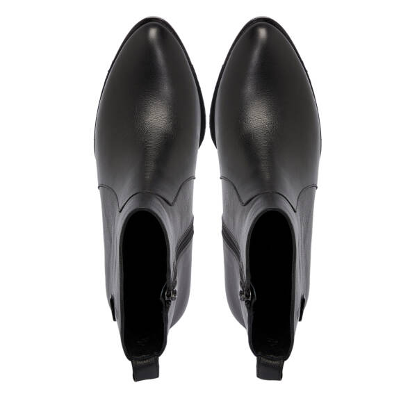 Siyah Deri Kadın Bot - K25K1BT68153-A23 - 5