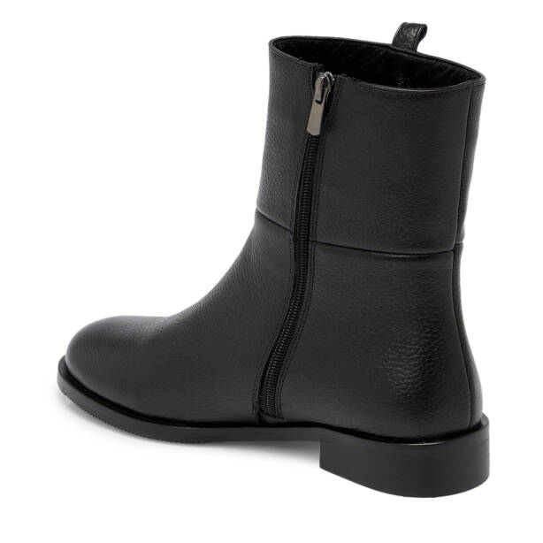 Siyah Deri Kadın Bot - K25K1BT68155-A23 - 2