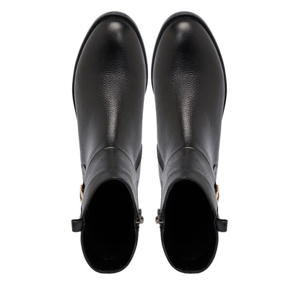 Siyah Deri Kadın Bot - K25K1BT68155-A23 - 5