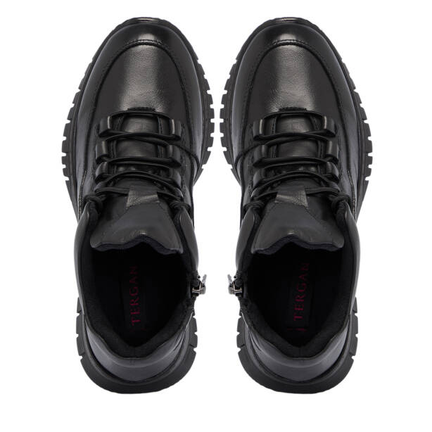 Siyah Deri Kadın Bot - K25K1BT68162-A23 - 5