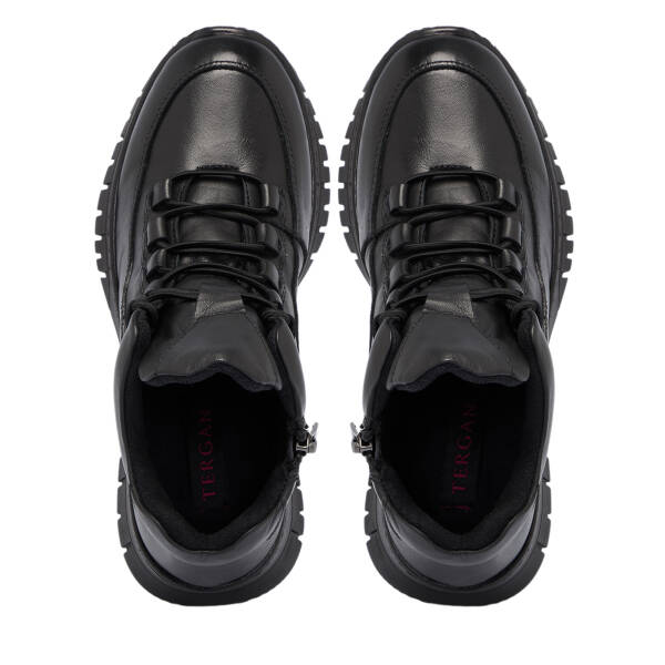 Siyah Deri Kadın Bot - K25K1BT68162-A23 - 5