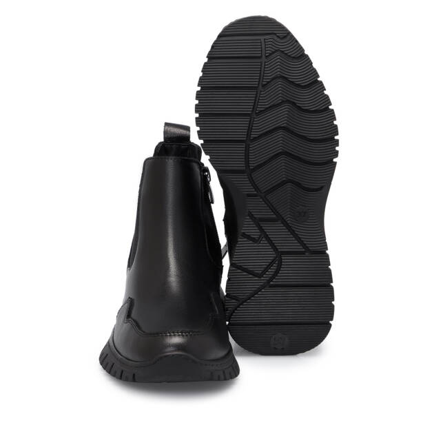 Siyah Deri Kadın Bot - K25K1BT68163-A23 - 4