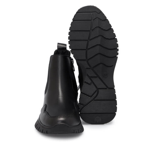 Siyah Deri Kadın Bot - K25K1BT68163-A23 - 4