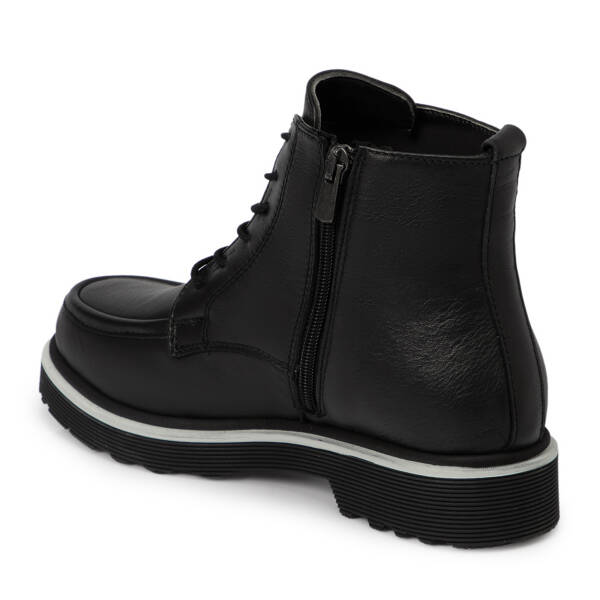 Siyah Deri Kadın Bot - K25K1BT68170-A23 - 2