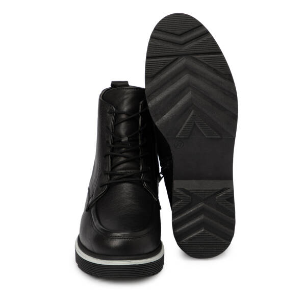 Siyah Deri Kadın Bot - K25K1BT68170-A23 - 4