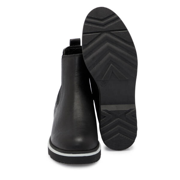 Siyah Deri Kadın Bot - K25K1BT68171-A23 - 4