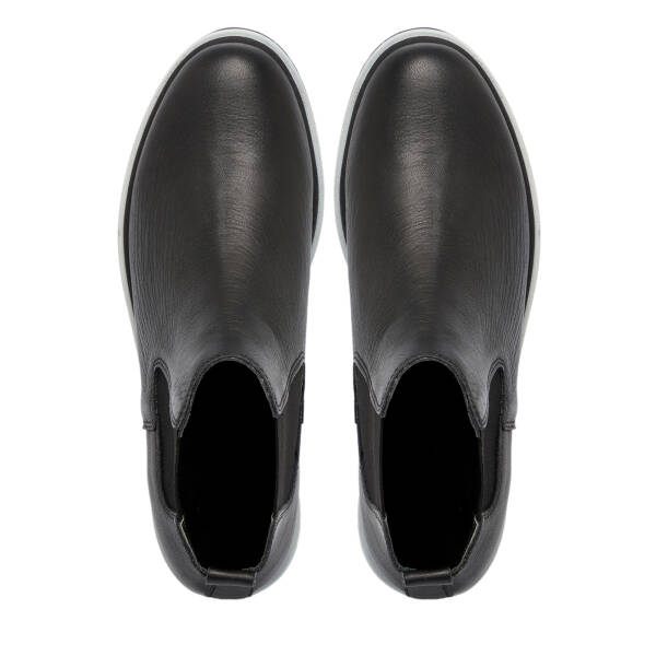 Siyah Deri Kadın Bot - K25K1BT68171-A23 - 5