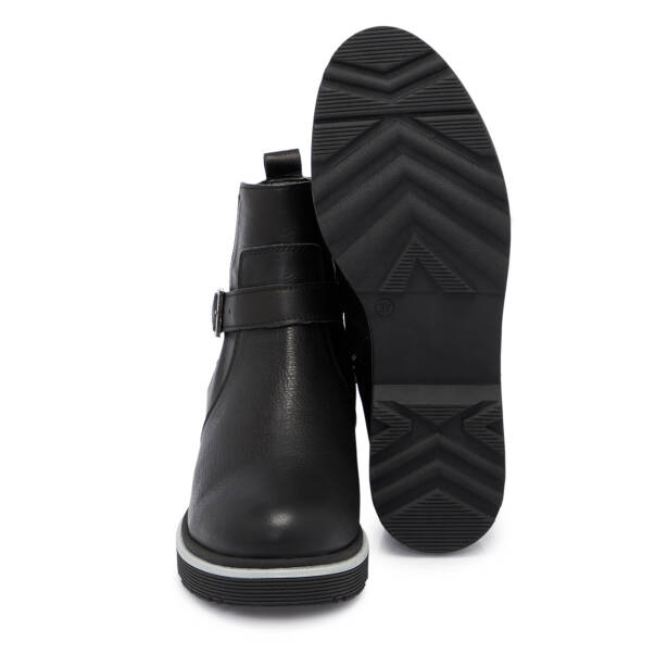 Siyah Deri Kadın Bot - K25K1BT68172-A23 - 4