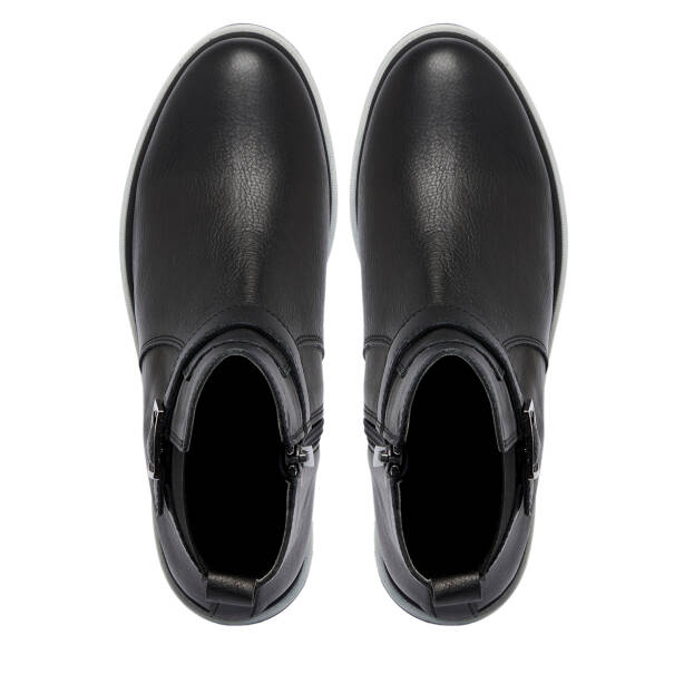 Siyah Deri Kadın Bot - K25K1BT68172-A23 - 5