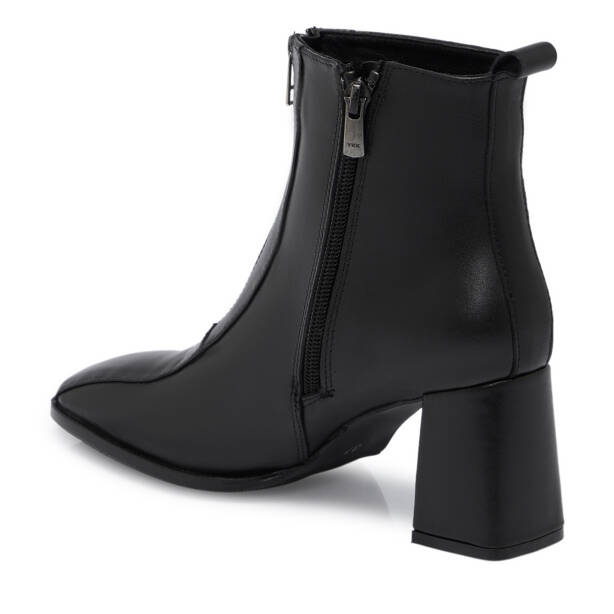 Siyah Deri Kadın Bot - K25K1BT68182-A23 - 2