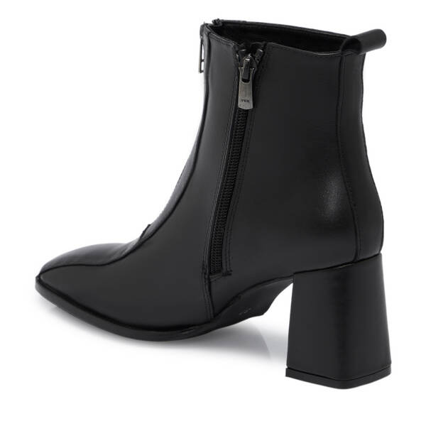 Siyah Deri Kadın Bot - K25K1BT68182-A23 - 2