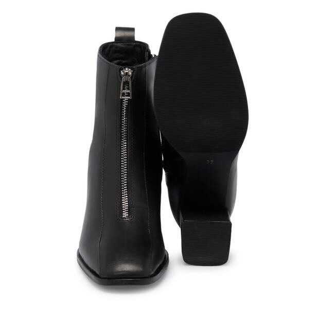 Siyah Deri Kadın Bot - K25K1BT68182-A23 - 4