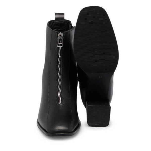 Siyah Deri Kadın Bot - K25K1BT68182-A23 - 4