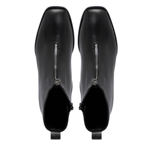 Siyah Deri Kadın Bot - K25K1BT68182-A23 - 5