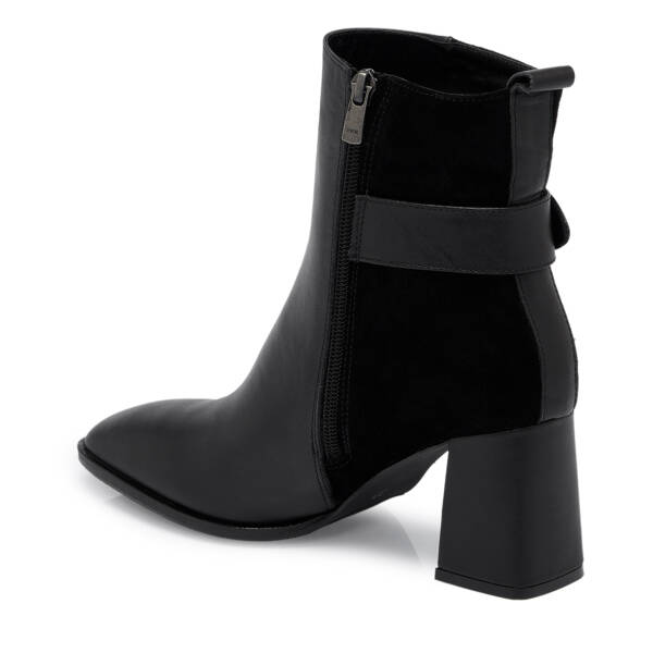 Siyah Deri Kadın Bot - K25K1BT68183-A23 - 2