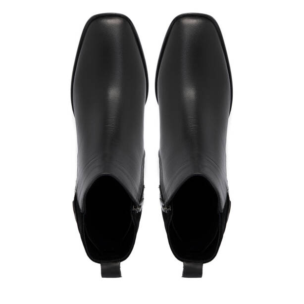 Siyah Deri Kadın Bot - K25K1BT68183-A23 - 5